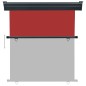 vidaXL Tendalino Laterale per Balcone 165x250 cm Rosso vidaXL Tendalino Laterale per Balcone 165x250 cm Rosso