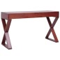 Scrivania per PC Marrone 115x47x77 cm Legno Massello di Mogano Scrivania per PC Marrone 115x47x77 cm Legno Massello di Mogano