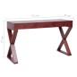 Scrivania per PC Marrone 115x47x77 cm Legno Massello di Mogano Scrivania per PC Marrone 115x47x77 cm Legno Massello di Mogano