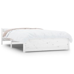 Giroletto Bianco in Legno Massello 120x190 cm Small Double