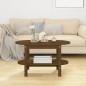Tavolino da Salotto Miele 80x45x45 cm in Legno Massello di Pino Tavolino da Salotto Miele 80x45x45 cm in Legno Massello di Pino