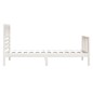 Giroletto Bianco 75x190 cm Small Single in Legno Massello Giroletto Bianco 75x190 cm Small Single in Legno Massello