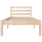 Giroletto in Legno Massello Grigio 75x190 cm Small Single