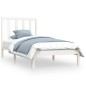 Giroletto Bianco in Legno Massello di Pino 90x190 cm Single Giroletto Bianco in Legno Massello di Pino 90x190 cm Single