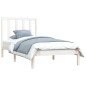 Giroletto Bianco in Legno Massello di Pino 90x190 cm Single Giroletto Bianco in Legno Massello di Pino 90x190 cm Single