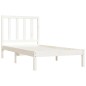 Giroletto Bianco in Legno Massello di Pino 90x190 cm Single Giroletto Bianco in Legno Massello di Pino 90x190 cm Single