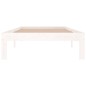 Giroletto Bianco in Legno Massello 90x190 cm Single Giroletto Bianco in Legno Massello 90x190 cm Single