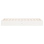 Giroletto Bianco in Legno Massello 90x190 cm Single Giroletto Bianco in Legno Massello 90x190 cm Single