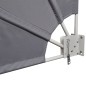 Tenda Laterale per Balcone Pieghevole Grigia 140x140 cm Tenda Laterale per Balcone Pieghevole Grigia 140x140 cm