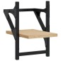 vidaXL Mensole a Parete con Aste 2pz Rovere Sonoma 20x25x30 cm