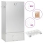 Forno Affumicatore BBQ Generatore Fumo Freddo Acciaio Zincato Forno Affumicatore BBQ Generatore Fumo Freddo Acciaio Zincato
