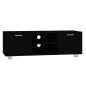 Mobile Porta TV Nero 120x40,5x35 cm in Legno Multistrato Mobile Porta TV Nero 120x40,5x35 cm in Legno Multistrato