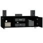 Mobile Porta TV Nero 120x40,5x35 cm in Legno Multistrato Mobile Porta TV Nero 120x40,5x35 cm in Legno Multistrato