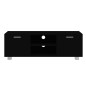 Mobile Porta TV Nero 120x40,5x35 cm in Legno Multistrato Mobile Porta TV Nero 120x40,5x35 cm in Legno Multistrato