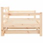 Divano Letto con Letto Estraibile 90x190 cm Legno Massello Pino Divano Letto con Letto Estraibile 90x190 cm Legno Massello Pino
