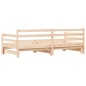Divano Letto con Letto Estraibile 90x190 cm Legno Massello Pino Divano Letto con Letto Estraibile 90x190 cm Legno Massello Pino