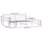 Divano Letto con Letto Estraibile 90x190 cm Legno Massello Pino Divano Letto con Letto Estraibile 90x190 cm Legno Massello Pino