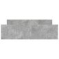 Giroletto con Testiera e Pediera Grigio Cemento 160x200 cm Giroletto con Testiera e Pediera Grigio Cemento 160x200 cm