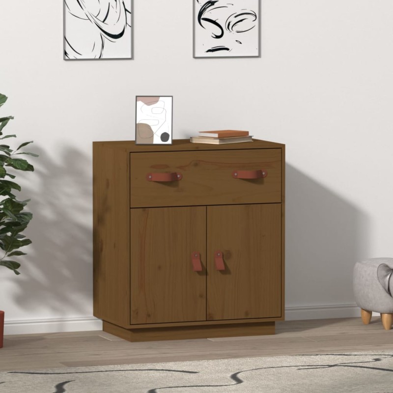 Credenza Miele 65,5x40x75 cm in Legno Massello di Pino Credenza Miele 65,5x40x75 cm in Legno Massello di Pino