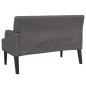 Panca con Schienale Grigia 112x65,5x75 cm in Similpelle Panca con Schienale Grigia 112x65,5x75 cm in Similpelle