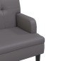 Panca con Schienale Grigia 112x65,5x75 cm in Similpelle Panca con Schienale Grigia 112x65,5x75 cm in Similpelle