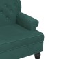 vidaXL Panca con Schienale Verde Scuro 119,5x64,5x75 cm in Velluto vidaXL Panca con Schienale Verde Scuro 119,5x64,5x75 cm in Velluto