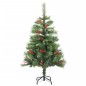 Albero Natale Incernierato con 150 LED e Palline 120 cm Albero Natale Incernierato con 150 LED e Palline 120 cm