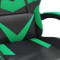Sedia da Gaming Girevole Nera e Verde in Similpelle Sedia da Gaming Girevole Nera e Verde in Similpelle