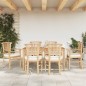 Set da Pranzo da Giardino 7 pz in Legno Massello di Teak Set da Pranzo da Giardino 7 pz in Legno Massello di Teak