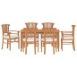Set da Pranzo da Giardino 7 pz in Legno Massello di Teak Set da Pranzo da Giardino 7 pz in Legno Massello di Teak