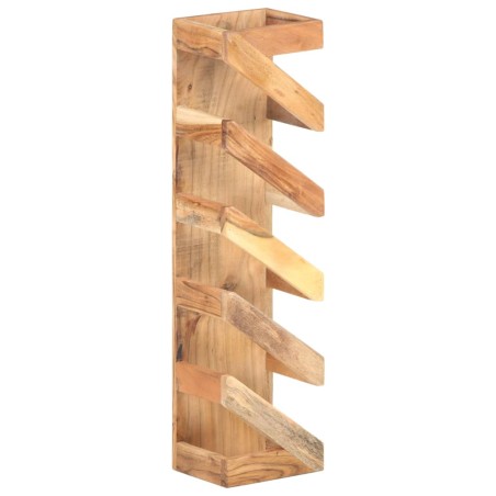 Portavino da 5 Bottiglie in Legno Massello di Acacia