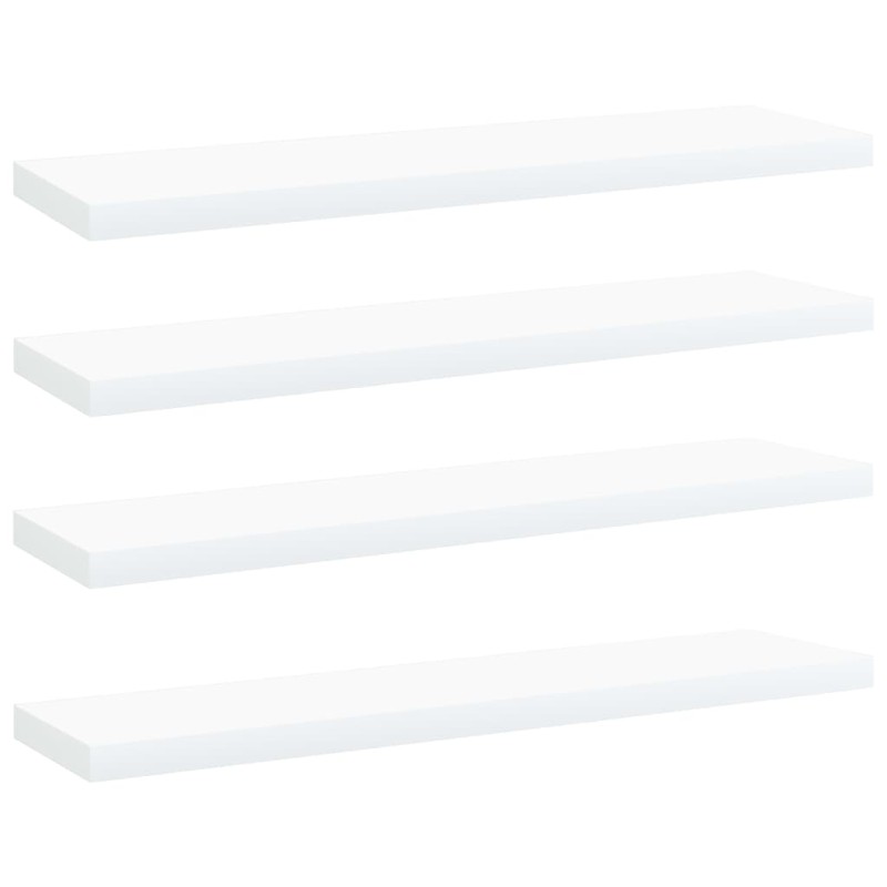 Ripiani per Libreria 4 pz Bianchi 40x10x1,5 cm in Multistrato Ripiani per Libreria 4 pz Bianchi 40x10x1,5 cm in Multistrato
