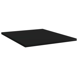 Ripiani per Libreria 4pz Neri 40x50x1,5cm in Legno Multistrato