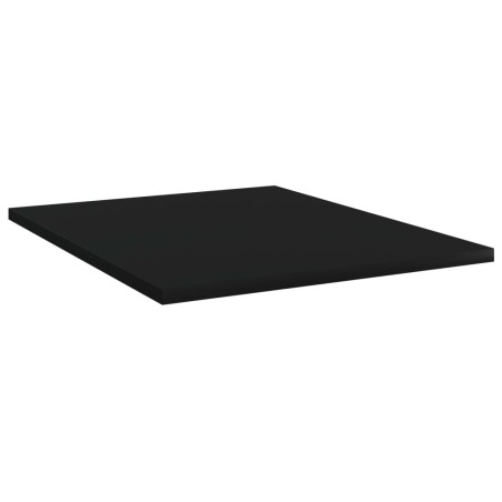 Ripiani per Libreria 4pz Neri 40x50x1,5cm in Legno Multistrato