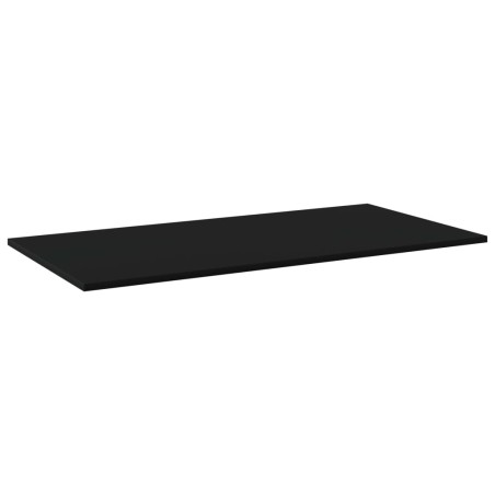 Ripiani per Libreria 4pz Neri 80x30x1,5cm in Legno Multistrato