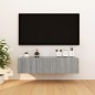 Armadietti TV Montati a Parete 4 pz Grigio Sonoma 30,5x30x30 cm Armadietti TV Montati a Parete 4 pz Grigio Sonoma 30,5x30x30 cm