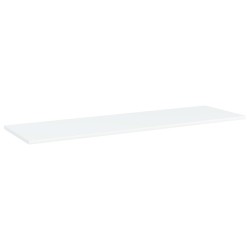 Ripiani per Libreria 4pz Bianchi 100x30x1,5cm Legno Multistrato