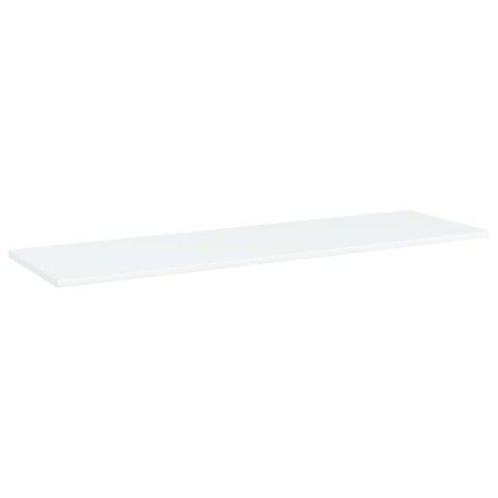 Ripiani per Libreria 4pz Bianchi 100x30x1,5cm Legno Multistrato