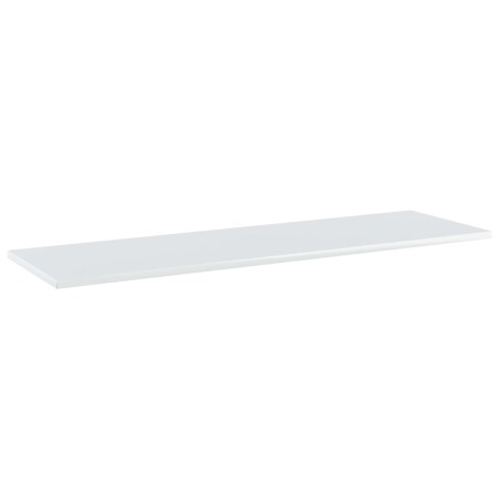 Ripiani per Libreria 4pz Bianco Lucido 100x30x1,5cm Multistrato