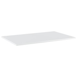 Ripiani per Libreria 4 pz Bianco Lucido 80x50x1,5cm Multistrato