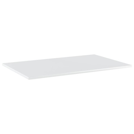 Ripiani per Libreria 4 pz Bianco Lucido 80x50x1,5cm Multistrato