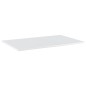 Ripiani per Libreria 4 pz Bianco Lucido 80x50x1,5cm Multistrato Ripiani per Libreria 4 pz Bianco Lucido 80x50x1,5cm Multistrato