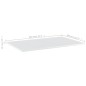 Ripiani per Libreria 4 pz Bianco Lucido 80x50x1,5cm Multistrato Ripiani per Libreria 4 pz Bianco Lucido 80x50x1,5cm Multistrato
