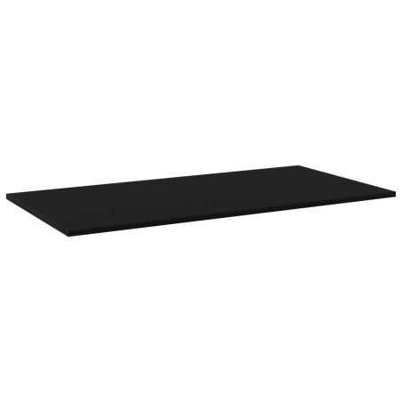Ripiani per Libreria 4pz Neri 100x50x1,5cm in Legno Multistrato