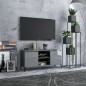 Mobile TV con Gambe in Metallo Grigio Lucido 103,5x35x50 cm Mobile TV con Gambe in Metallo Grigio Lucido 103,5x35x50 cm