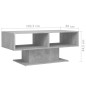 Tavolino da Caffè Grigio Cemento 103,5x50x44,5 cm in Truciolato Tavolino da Caffè Grigio Cemento 103,5x50x44,5 cm in Truciolato