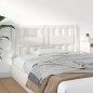 Testiera per Letto Bianca 140,5x4x100 cm Legno Massello di Pino