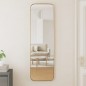 Specchio da Parete Dorato 30x100 cm Rettangolare