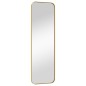 Specchio da Parete Dorato 30x100 cm Rettangolare