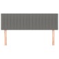 Testiere 2 pz Grigio Scuro 72x5x78/88 cm in Tessuto